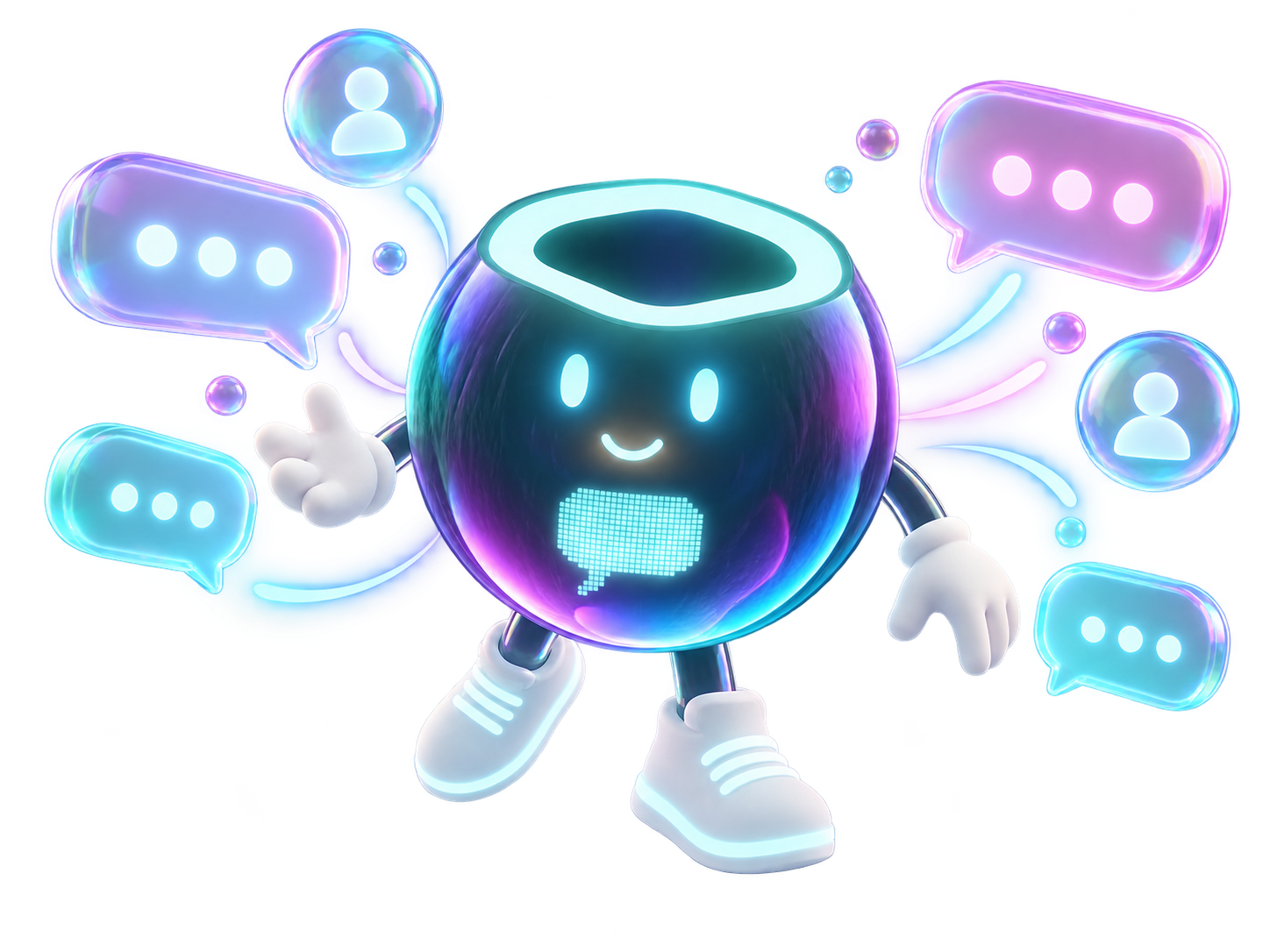Coco entouré de conversations et de nouveaux contacts